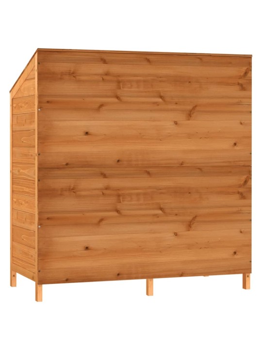 Zahradní kůlna hnědá 102 x 52 x 112 cm masivní jedlové dřevo
