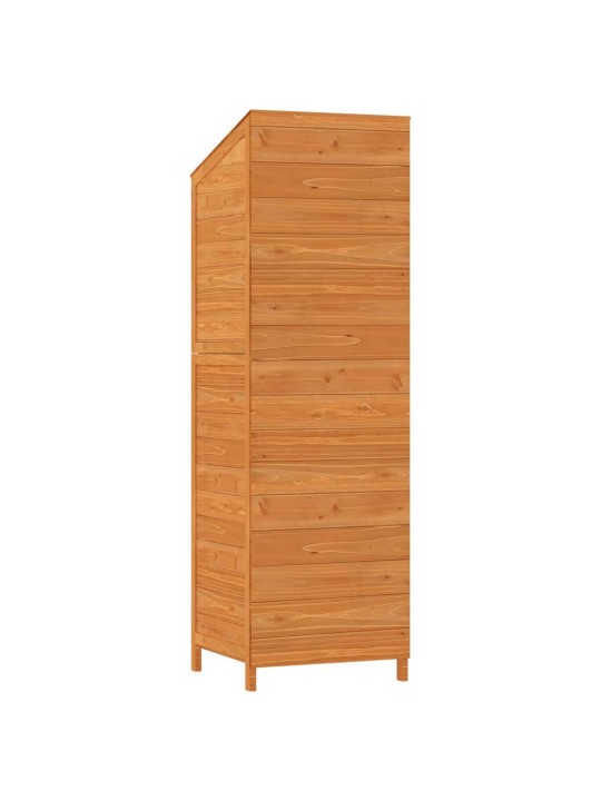 Zahradní kůlna hnědá 55 x 52 x 174,5 cm masivní jedlové dřevo