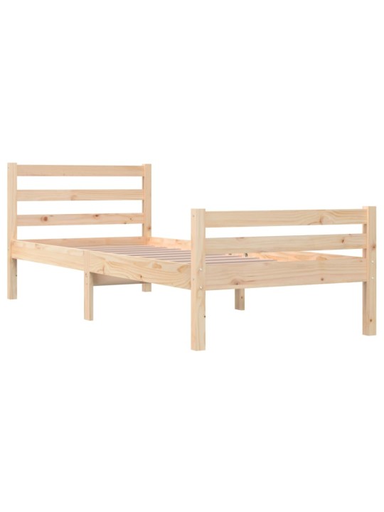 Rám postele masivní dřevo 90 x 200 cm