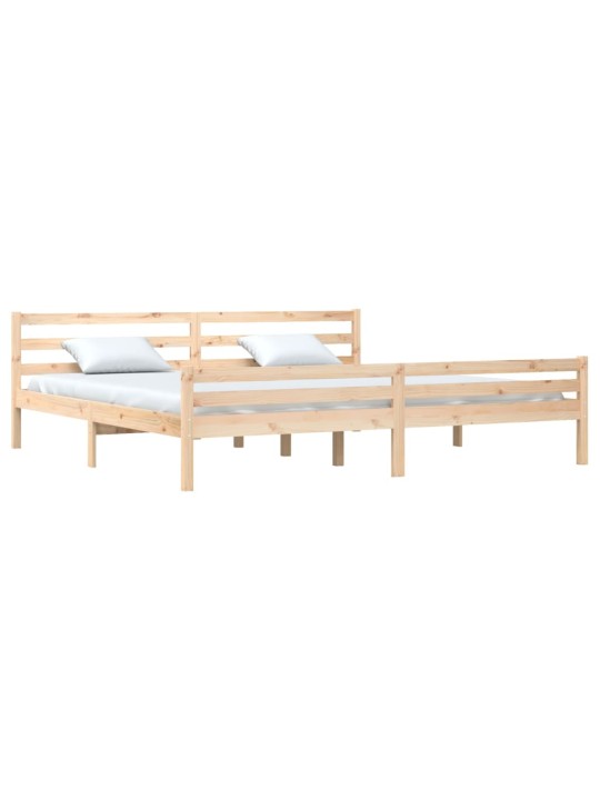 Rám postele bez matrace masivní dřevo 200 x 200 cm
