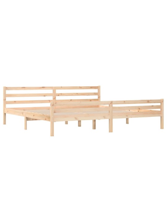 Rám postele bez matrace masivní dřevo 200 x 200 cm