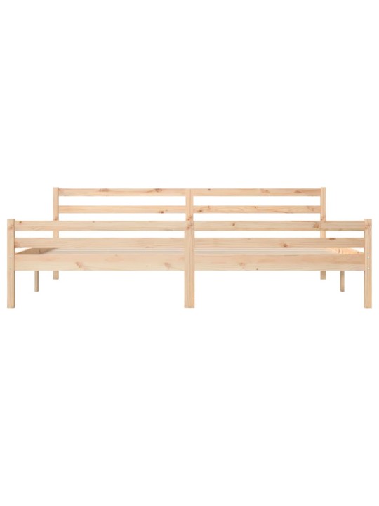 Rám postele bez matrace masivní dřevo 200 x 200 cm