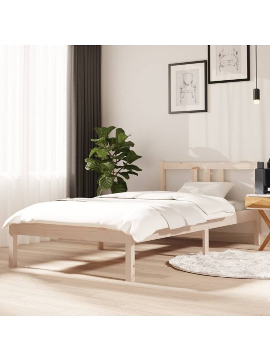 Rám postele masivní dřevo 90 x 190 cm single