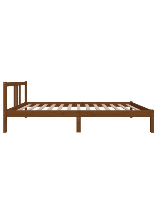 Rám postele medově hnědý masivní dřevo 100 x 200 cm
