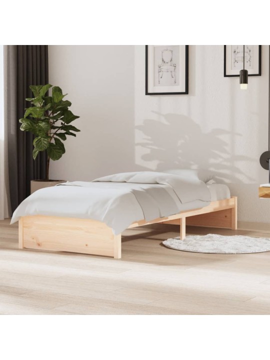 Rám postele masivní dřevo 90 x 190 cm Single