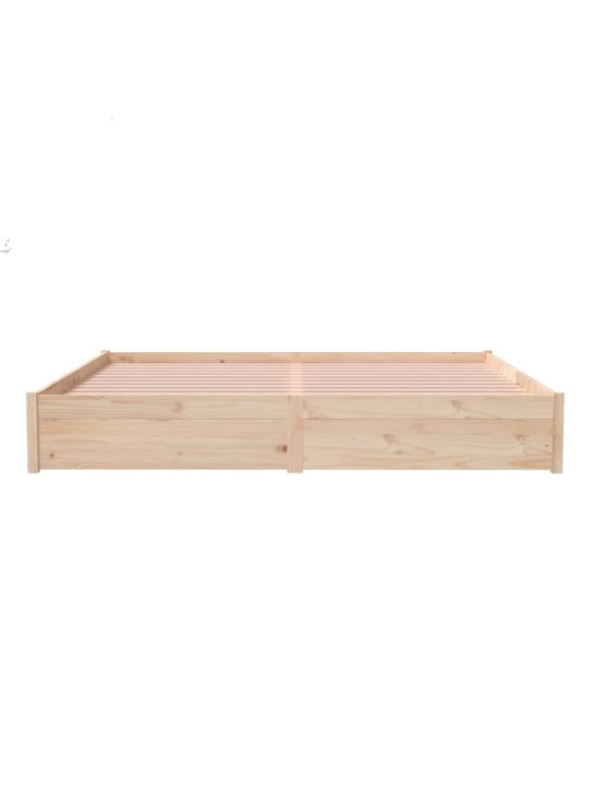 Rám postele bez matrace masivní dřevo 200 x 200 cm