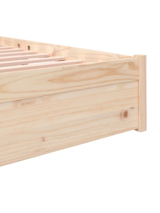 Rám postele bez matrace masivní dřevo 200 x 200 cm