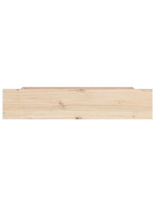 Zásuvky pod postel 4 ks masivní borové dřevo
