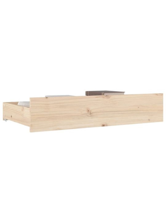 Zásuvky pod postel 4 ks masivní borové dřevo