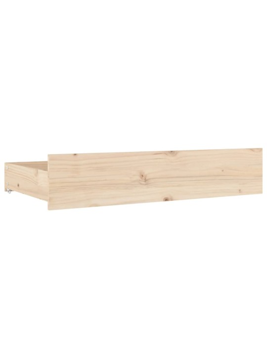 Zásuvky pod postel 4 ks masivní borové dřevo