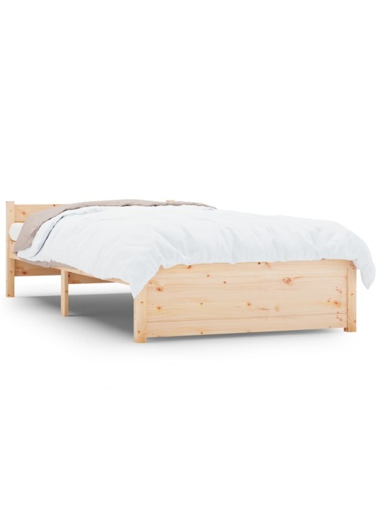 Rám postele masivní dřevo 90 x 190 cm Single