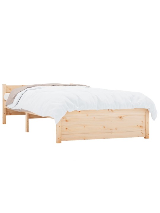 Rám postele masivní dřevo 90 x 190 cm Single