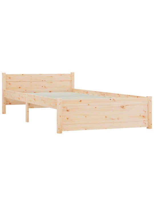 Rám postele masivní dřevo 90 x 190 cm Single