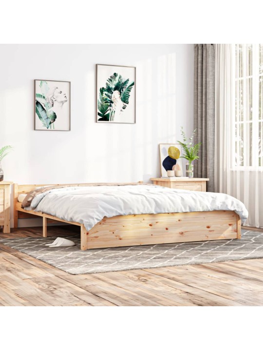 Rám postele masivní dřevo 180 x 200 cm Super King Size
