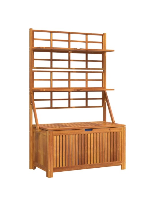 Úložný box s treláží 99 x 50 x 160 cm masivní akáciové dřevo