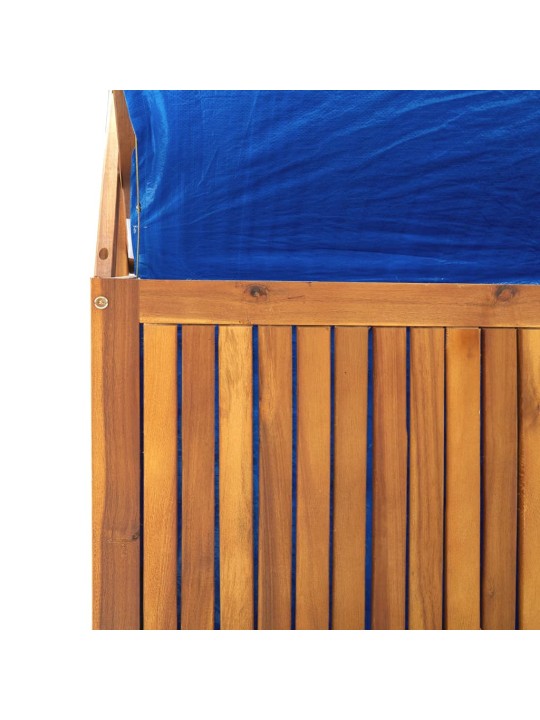 Úložný box s treláží 99 x 50 x 160 cm masivní akáciové dřevo
