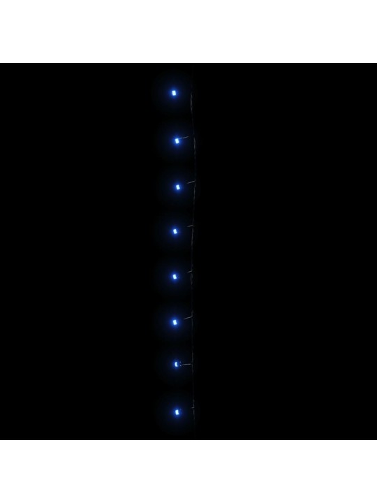 Světelný LED řetěz se 150 LED diodami modrý 15 m PVC