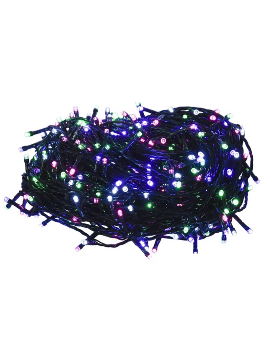 Světelný LED řetěz se 150 LED diodami pastelový barevný 15m PVC