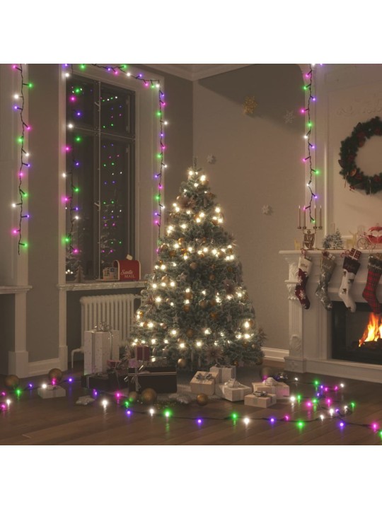 Světelný LED řetěz se 150 LED diodami pastelový barevný 15m PVC