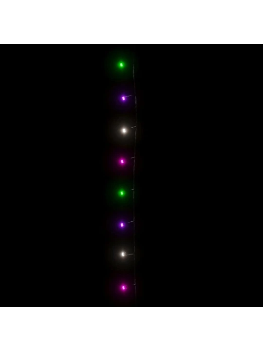 Světelný LED řetěz s 400 LED diodami pastelový barevný 40 m PVC