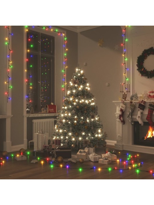 Světelný LED řetěz se 600 LED diodami vícebarevný 60 m PVC