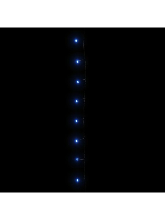 Světelný LED řetěz se 2 000 LED diodami modrý 200 m PVC