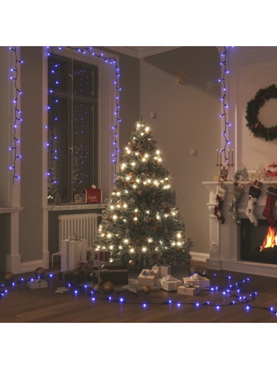 Světelný LED řetěz se 2 000 LED diodami modrý 200 m PVC