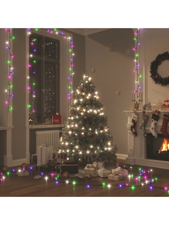 Světelný LED řetěz 2 000 LED diod pastelový barevný 200 m PVC