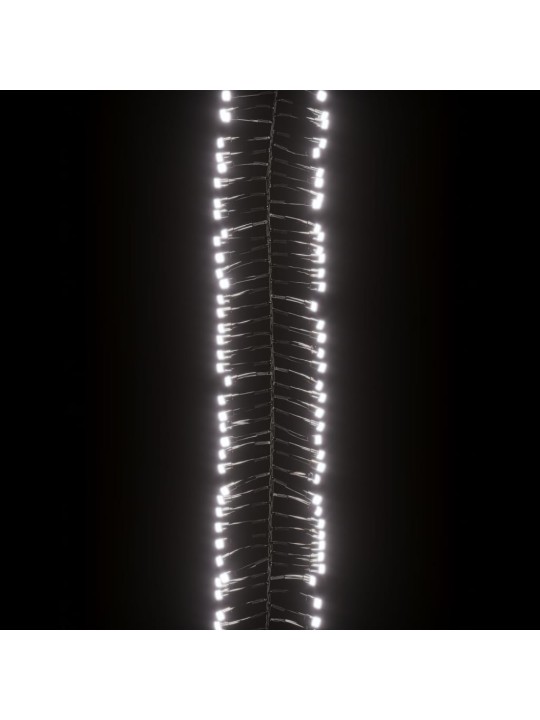 Světelný LED řetěz trs se 400 LED diodami studený bílý 7,4m PVC