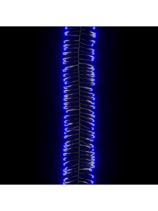 Světelný LED řetěz trs se 400 LED diodami modrý 7,4 m PVC
