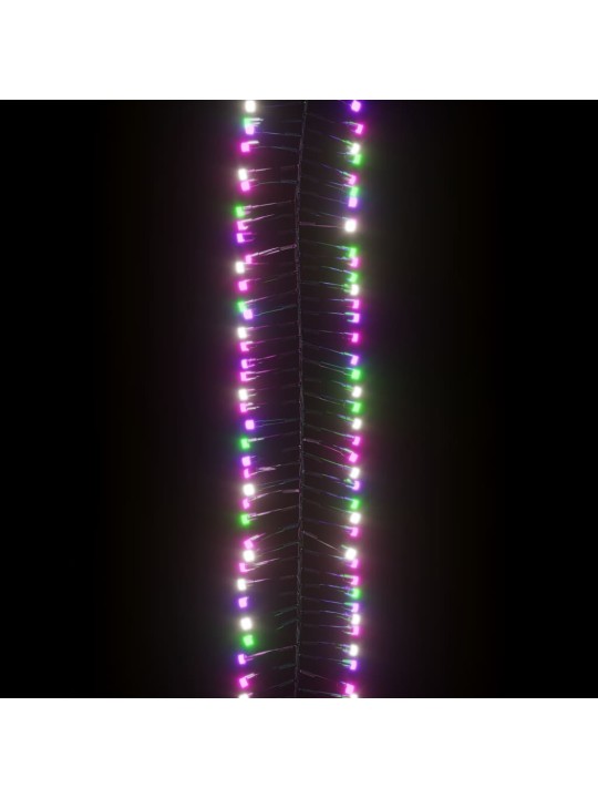 Světelný LED řetěz trs se 400 LED pastelový barevný 7,4 m PVC