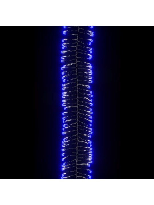 Světelný LED řetěz trs se 2 000 LED diodami modrý 17 m PVC
