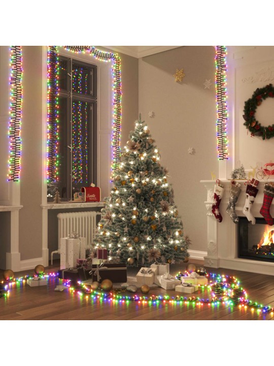 Světelný led řetěz trs se 3000 led diodami vícebarevný 23 m pvc