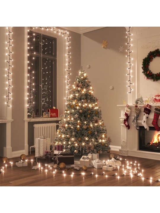 Kompaktní LED řetěz se 400 LED diodami teplý bílý 13 m PVC