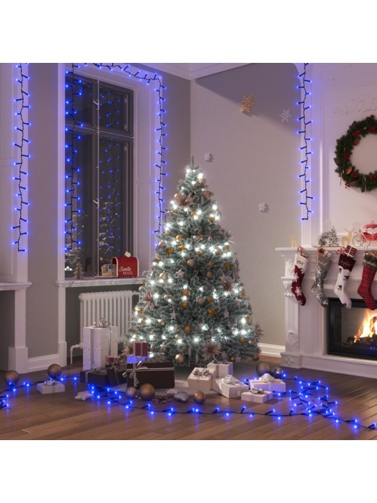 Kompaktní LED řetěz s 1 000 LED diodami modrý 25 m PVC
