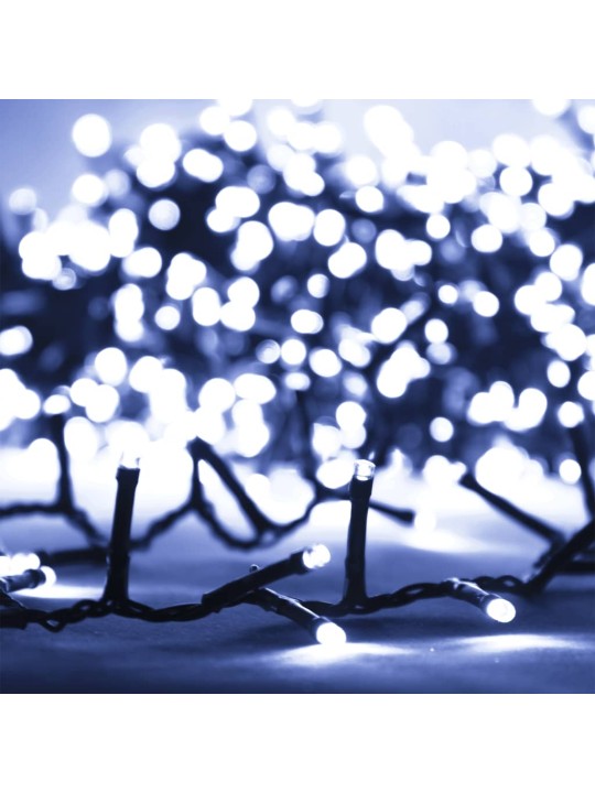 Kompaktní LED řetěz se 2 000 LED diodami studený bílý 45 m PVC