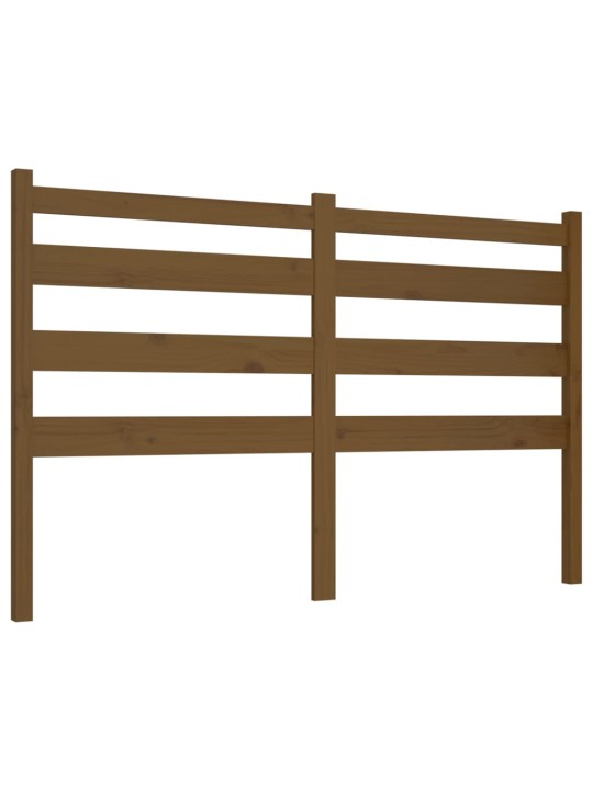 Čelo postele medově hnědé 126 x 4 x 100 cm masivní borovice