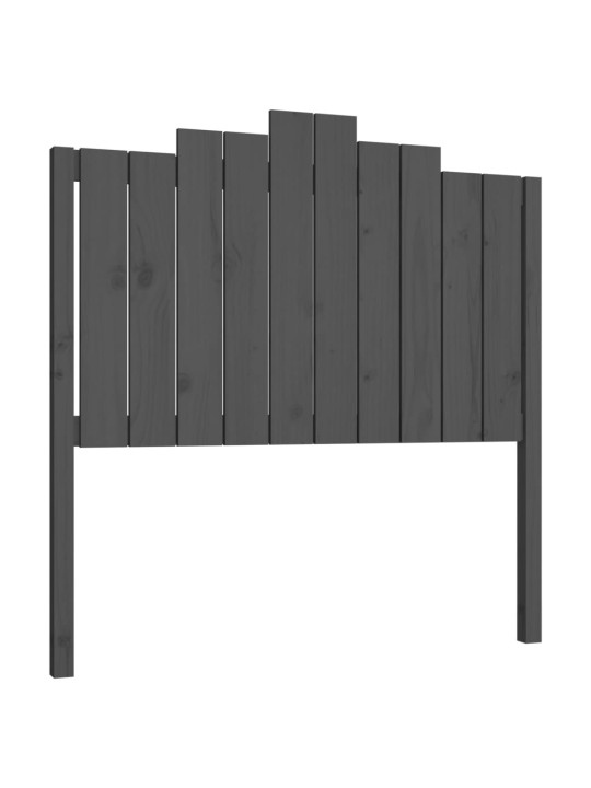 Čelo postele šedé 106 x 4 x 110 cm masivní borovice
