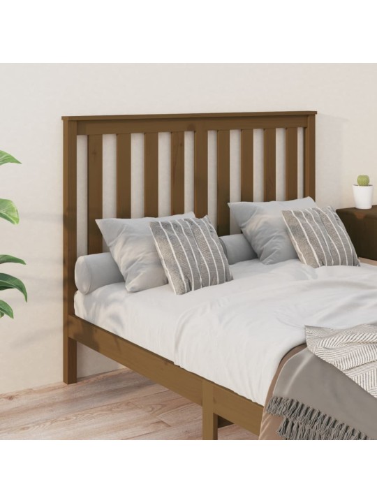Čelo postele medově hnědé 146 x 6 x 101 cm masivní borovice