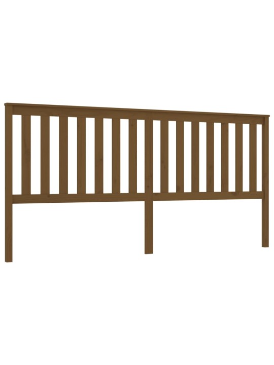 Čelo postele medově hnědé 206 x 6 x 101 cm masivní borovice
