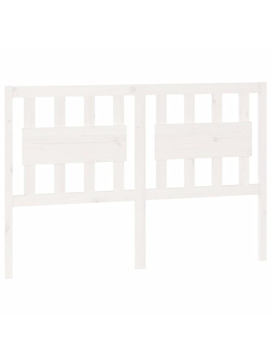 Čelo postele bílé 145,5 x 4 x 100 cm masivní borovice
