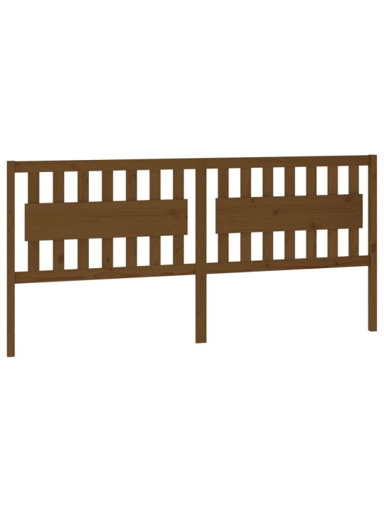 Čelo postele medově hnědé 205,5 x 4 x 100 cm masivní borovice