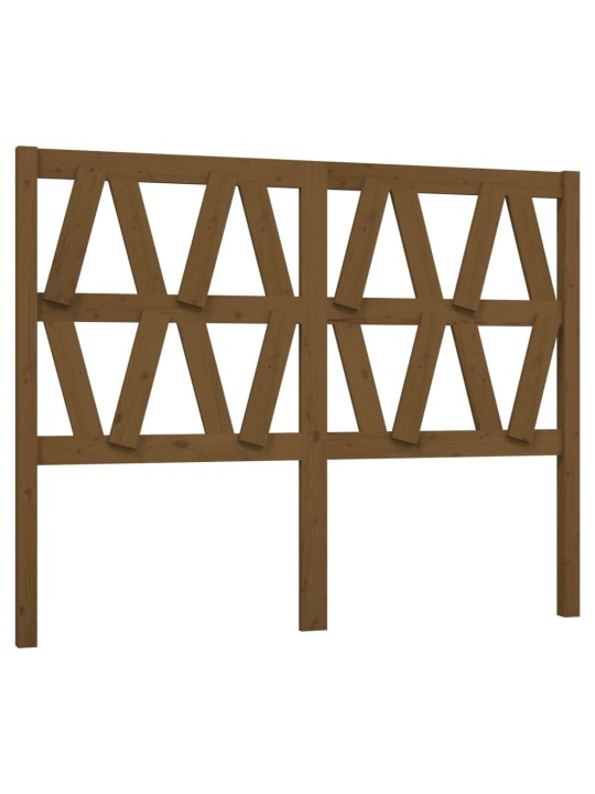 Čelo postele medově hnědé 126 x 4 x 100 cm masivní borovice