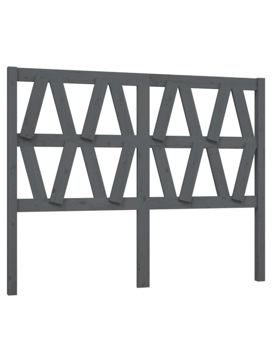 Čelo postele šedé 156 x 4 x 100 cm masivní borovice