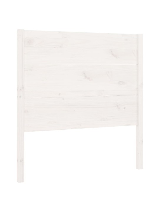 Čelo postele bílé 106 x 4 x 100 cm masivní borovice