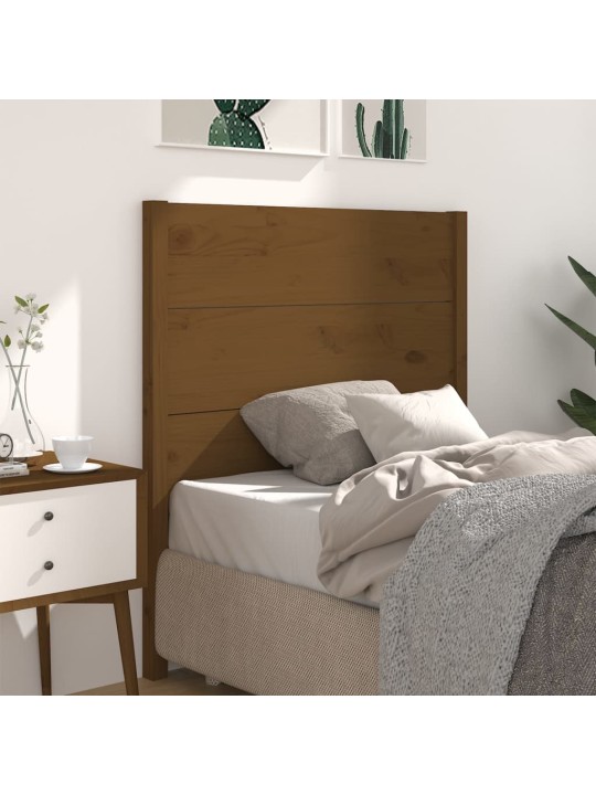 Čelo postele medově hnědé 106 x 4 x 100 cm masivní borovice