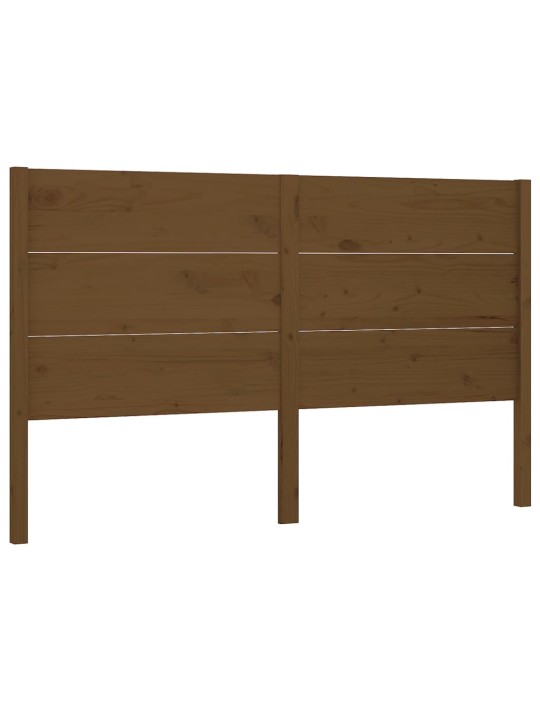 Čelo postele medově hnědé 126 x 4 x 100 cm masivní borovice