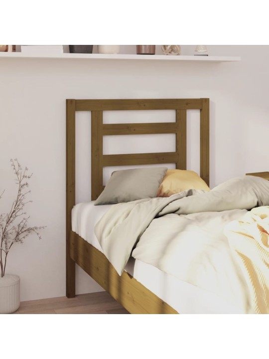 Čelo postele medově hnědé 81 x 4 x 100 cm masivní borovice