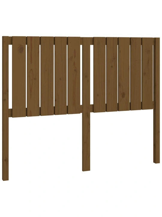 Čelo postele medově hnědé 125,5 x 4 x 100 cm masivní borovice