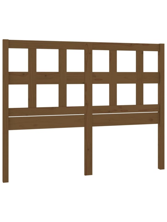 Čelo postele medově hnědé 125,5 x 4 x 100 cm masivní borovice
